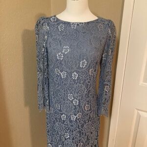 Jessica Howard Blue Lace Dress